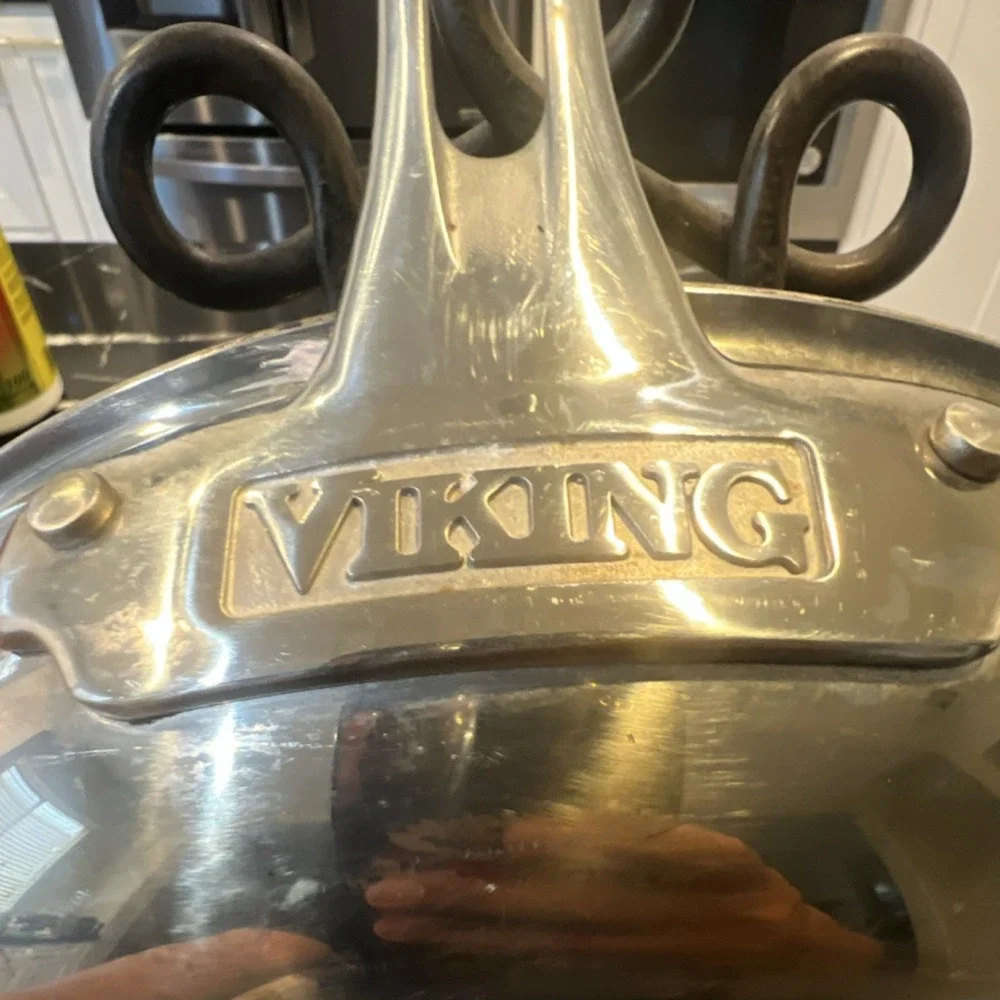 VIKING 10in 3-Ply Stainless Steel Frying Pan Aluminum Core, Dishwasher‎ Safe